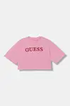 Detské bavlnené tričko Guess