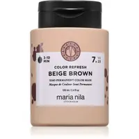 Maria Nila Colour Refresh jemná vyživující maska bez permanentních barevných pigmentů odstín Beige Brown 7.23 100 ml