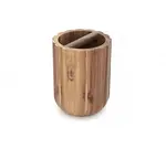 Nimco Akaya - Držák kartáčků a pasty na postavení, vzhled dřeva AK 57