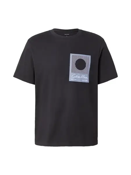 Calvin Klein Tričko  pastelovo fialová / čierna