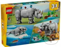 LEGO® Creator 3 v 1 31171 Divoké zvieratá: Majestátny nosorožec s vtákmi