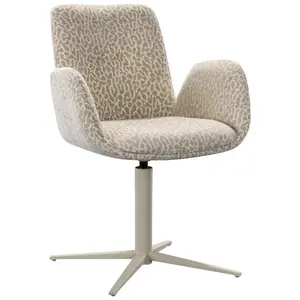 Lomoco ŽIDLE S PODRUČKAMI, železo, mikrovlákno, šedohnědá