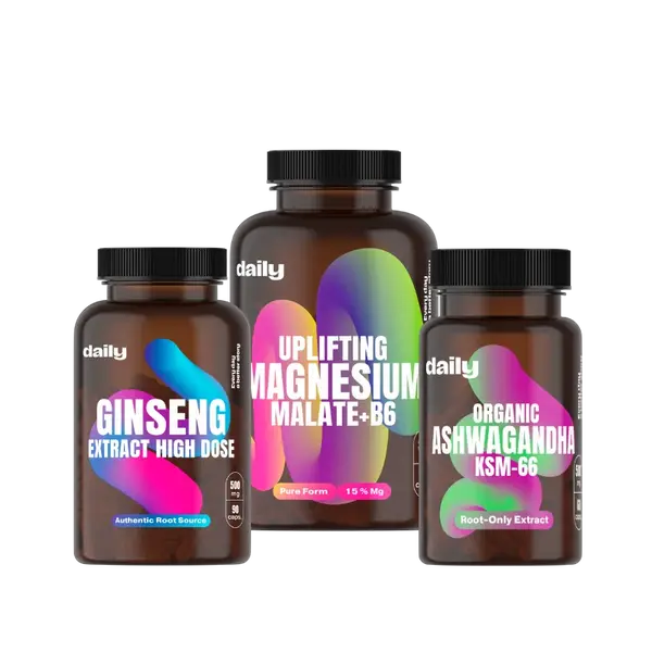 DAILY 2+1 - Mg Malát + Ashwagandha + Ginseng 90 kapsúl
