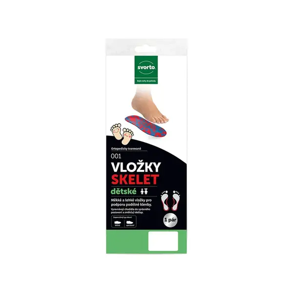 Svorto 001 Vložky skelet dětské vel. 24-25 1 pár