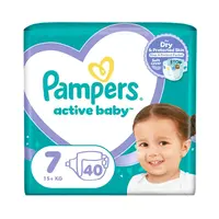 Pampers Active Baby vel. 7 15+ kg dětské pleny 40 ks