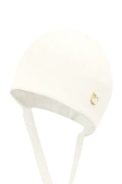 Dětská čepice Jamiks SEANNA béžová barva, z tenké pleteniny, JWH065