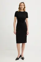 Šaty Calvin Klein černá barva, mini, přiléhavé, LV044E048G