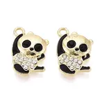 Alloy & Enamel & Crystal Rhinestone Pendants