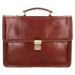 Pánska kožená aktovka Italia Hugo - hnedá
