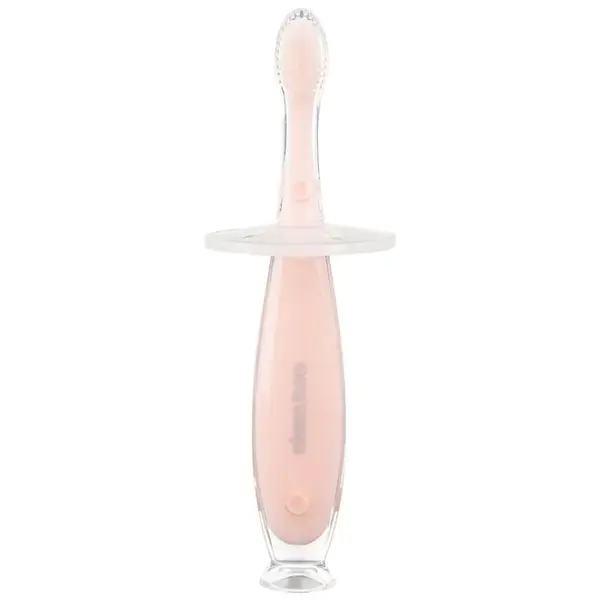 KikkaBoo Silikónová kefka s prísavkou Softy Pink