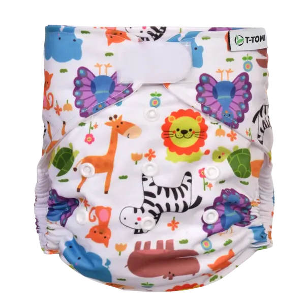 T-TOMI Plena kapsová, typ AIO - suchý zip, 3-15kg, Zoo