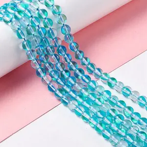 Synthetic Moonstone Beads Strands
