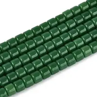 Opaque Solid Color Glass Beads Strands