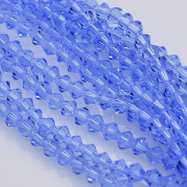 Bicone Glass Beads Strands