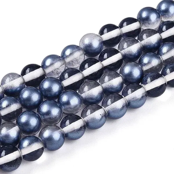 Baking Paint Transparent Glass Beads