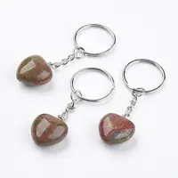 Natural Unakite Keychain