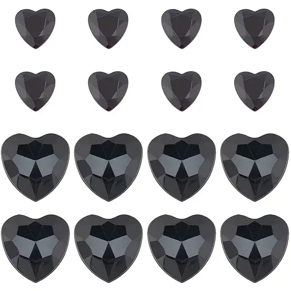 200Pcs 2 Style Acrylic Rhinestone Cabochons