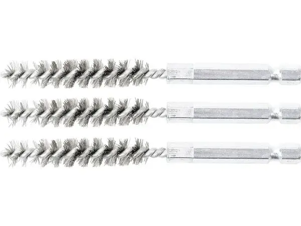 Sady kartáčů na vrtačku, různé průměry, ocelové, 3 ks - BGS technic Velikost: 10 mm