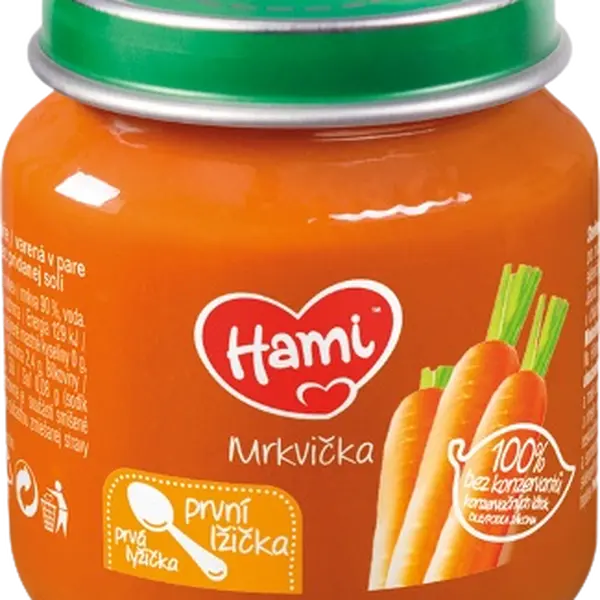 HAMI zeleninový příkrm Mrkvička první lžička 125 g