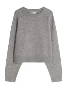 Bershka Sveter  sivá melírovaná