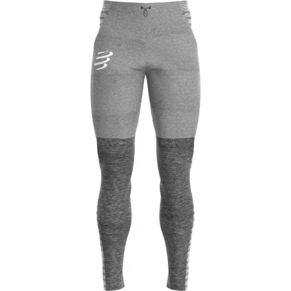 Compressport SEAMLESS PANTS Pánske športové tepláky, sivá, veľkosť