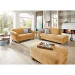 Sit & More LENOŠKA, textil, hořčicově žlutá