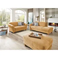 Sit & More LENOŠKA, textil, hořčicově žlutá