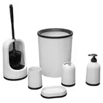 Sadena SADA KOUPELNOVÝCH DOPLŇKŮ černá, bílá