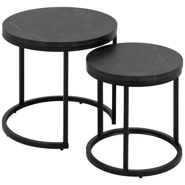 MID.YOU KONFERENČNÍ STOLEK, antracitová, kov, kompozitní dřevo, 45/40/45 cm