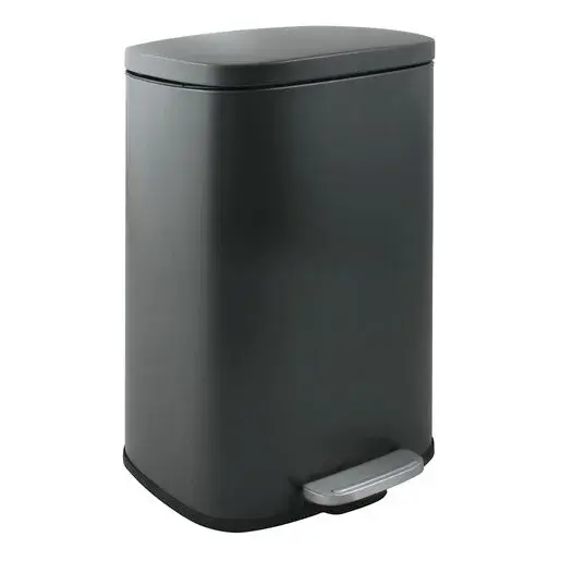 Spirella Spirella pedálový odpadkový kôš akira matná šedá oceľ soft-close 30 l 10.21565