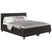 MID.YOU AMERICKÁ POSTEL, 140/200 cm, tmavě hnědá