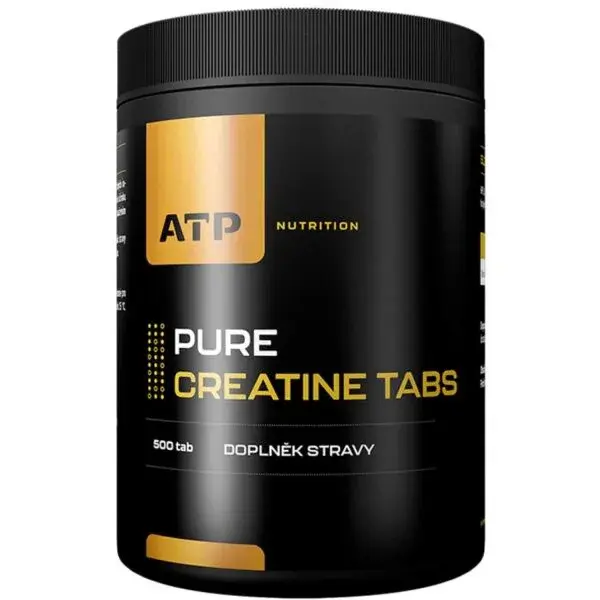 ATP NUTRITION PURE CREATINE TABS 500 TABLET Kreatinový doplněk, černá, velikost