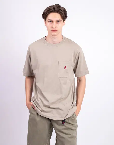 Tričko Gramicci One Point Tee KHAKI