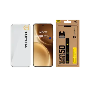 Tvrzené sklo Tactical Glass Shield 5D pro Vivo X300 Pro, černá