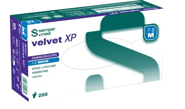 Sempermed Velvet XP vel. M vyšetřovací rukavice nepudrované 200 ks