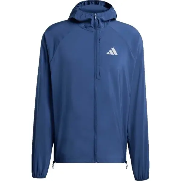 adidas RUN ESSENTIALS JACKET M Pánská sportovní bunda, tmavě modrá, velikost XXL