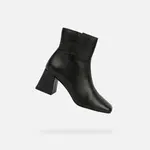 Black Women's Ankle Boots Geox Coronilla - Ladies