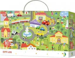 Dodo Puzzle s hledáním obrázků - Život ve městě 80 dílků