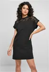 Women's dress with black lace