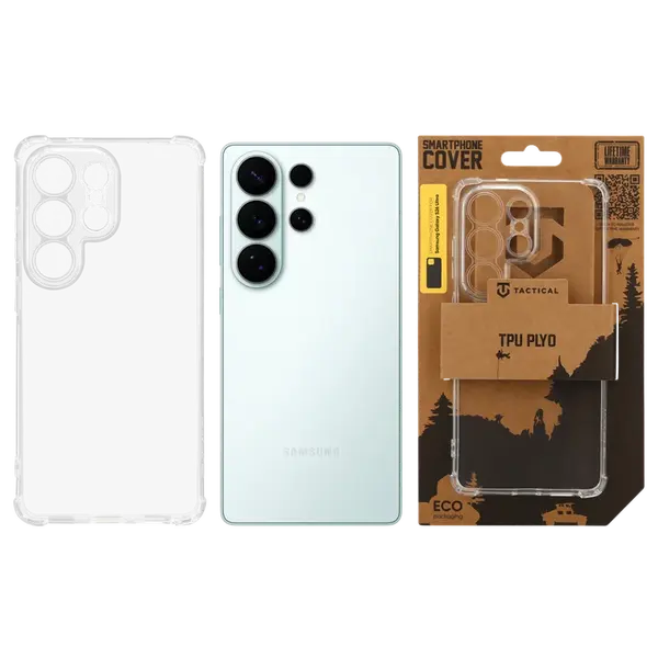 Zadní kryt Tactical TPU Plyo pro Samsung Galaxy S26 Ultra, transparentní