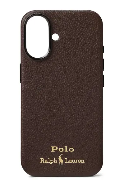 Kožený obal na telefon Polo Ralph Lauren iPhone 16