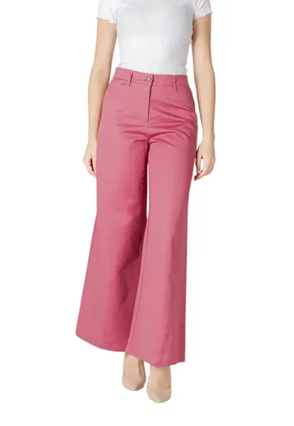 Růžové široké kalhoty Ichi