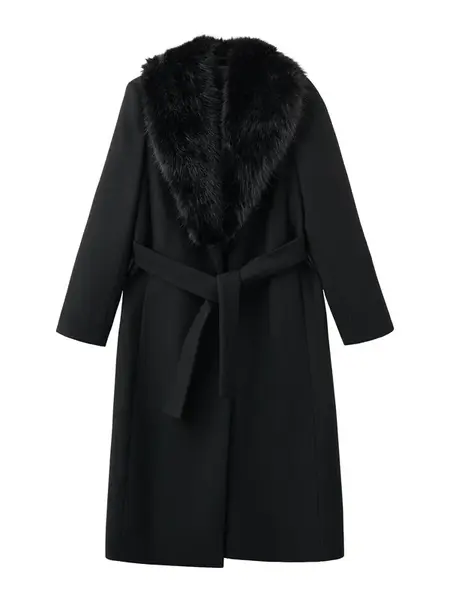 MANGO Prechodný kabát 'DOLCE'  čierna