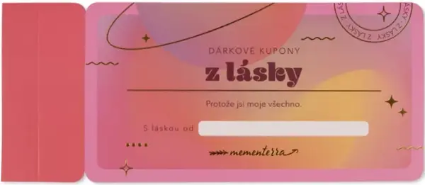 Dárkové kupony z lásky