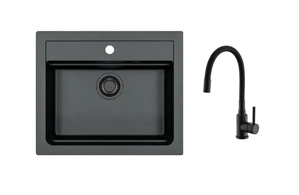 Alveus - Set drezu Atrox 30 a batérie Mintas, deep black SETA25640