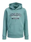 JACK & JONES MINI Mikina  modrozelená / tmavomodrá / biela