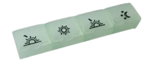 OBZOR Dávkovac liekov denny sv. zelený 04