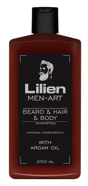 LILIEN Men Art Beard&hair&body shampoo Black 250 ml