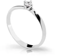 Cutie Diamonds Zásnubný prsteň z bieleho zlata s briliantom DZ6811-1907-00-X-2 54 mm