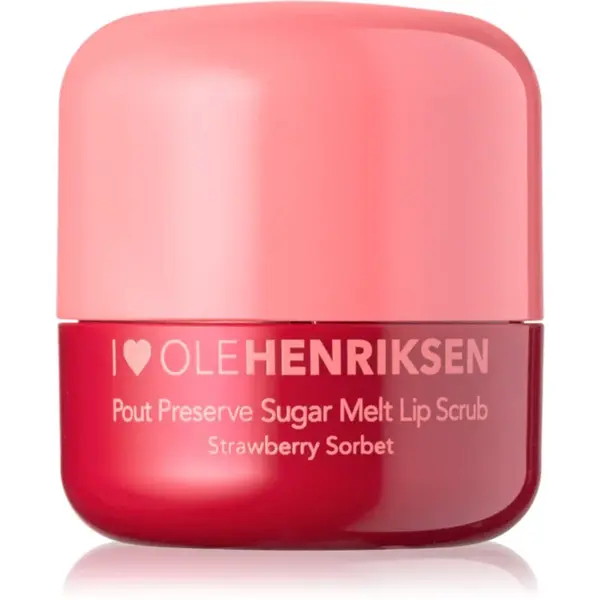 OLEHENRIKSEN Pout Preserve Sugar Melt Exfoliating Lip Scrub cukrový peeling na rty odstín Strawberry Sorbet 8 g